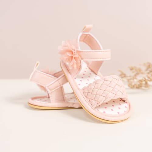 Image of CENCIRILY Infant Baby Girls Boys Sandals Summer Beach Outdoor Bowknot Soft Rubber Sole Toddler Princess Dress Flats Walking Shoes