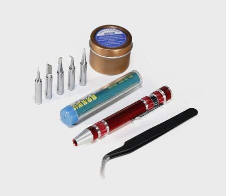 Soldering 60W LED Digital Soldering Station Mini Portable Adjustable Electric soldering iron Welding tools kit set - (Power: 65W)