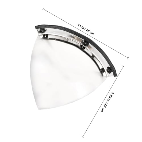 FRCOLOR Espejo Convexo de Seguridad Pared 40 Cm Circunferencia Acrílico Amplio Ángulo Visión para Negocios y Oficina Eliminación Puntos Ciegos Uso Interior y Exterior
