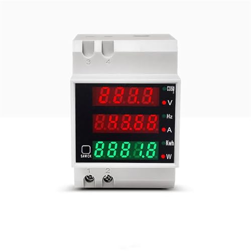 Multimètre numérique rail DIN AC 80-300V fréquence puissance ampérage D52-2058