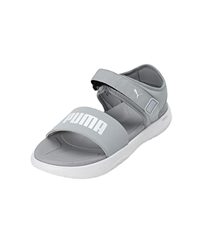 Puma Unisex-Adult Softride Seave Sandal Cool Mid Gray-White Sanda...