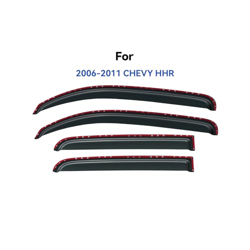 Image of in-Channel Window Visors Rain Guards Shield for 2006-2011 Chevy HHR, Window Vent Wind Deflectors Visors Shades for 06-11 HHR