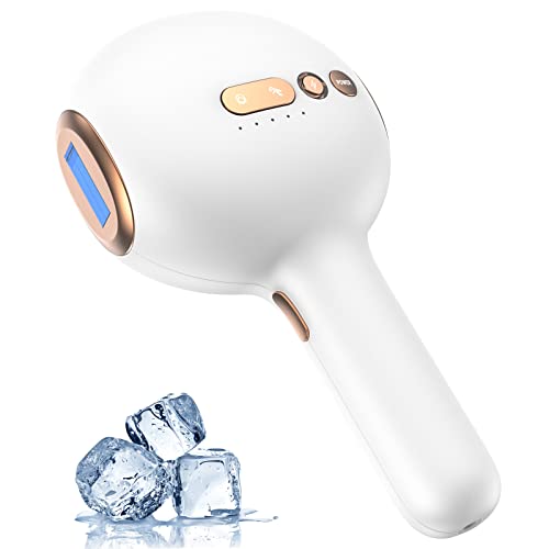 IPL Laser Hair Removal for Women and Men, Permanent Hair Removal 999900 Flashes on Armpits Back Legs Arms Face Bikini Line