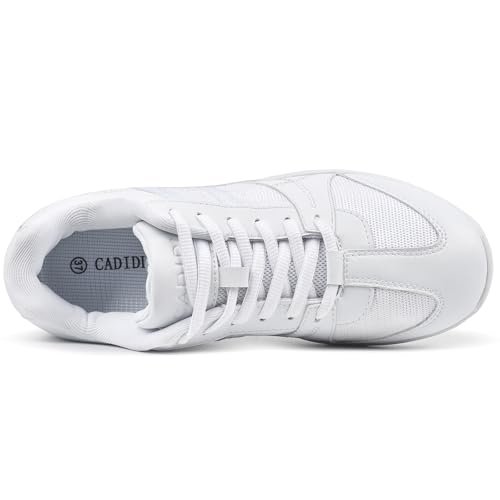 Image of CADIDL Cheer Shoes for Women Black Cheerleading Athletic Dance Shoes Girls Flats Tennis Walking Sneakers