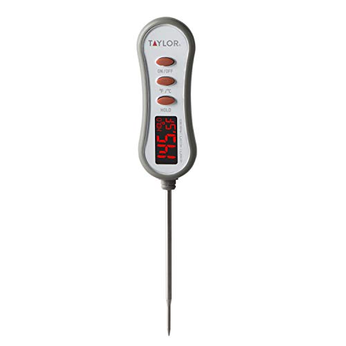 Taylor Digital Instant Read Meat Food Grill Bbq Kitchen Cooking Thermometer With Bright Led Display, Gray #TOP1