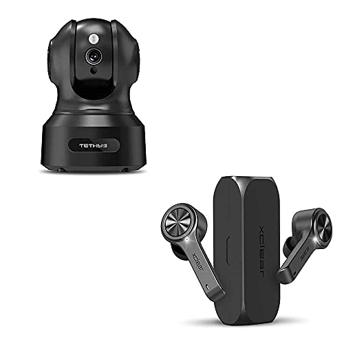 Tethys Wireless Security Camera and Wireless Bluetooth Earbuds