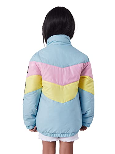 Image of The Souled Store| Official Minions: Characters Girls and Kids Jackets| Regular Fit Graphic Printed|Full Sleeve|100% Polyester Multicolored Girls Puffer Jackets
