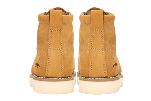 Image of Golden Fox Work Boots 6 inch Men's Moc Toe Wedge Comfortable Boot for Construction