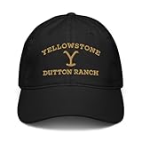 Yellowstone Dutton Ranch Embroidered Logo Adjustable Baseball Hat