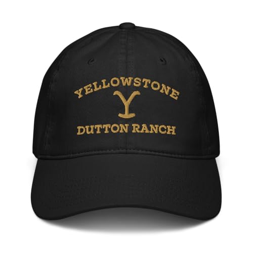 Yellowstone Dutton Ranch Embroidered Logo Adjustable Baseball Hat