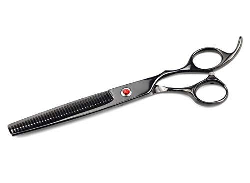 Image of Professional PET Grooming scissors Kit,Coated Titanium,Sharp and Strong Stainless Steel Blade for Dogs Cats Hair Cutting,3 Pieces of Scissors with a Comb and a Case (8.0 inches, Black)