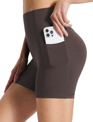 Image of baleaf Women's 8 inch / 5 inch / 3 inch Biker Shorts High Waist Yoga Workout Gym Running Volleyball Spandex Shorts with Pockets