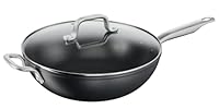 Tefal Premium Specialty Hard Anodised Induction Non-Stick Wok 32cm + Lid, H9169417
