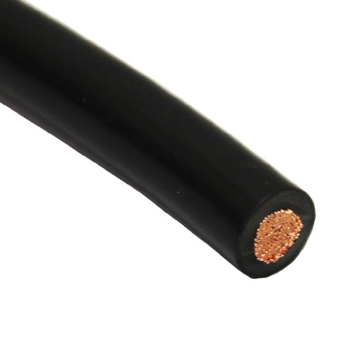 All Trade Direct 1M Metre Black Welding Or Earth 16Mm Cable Flexible Arc Mig Tig 110A 110 Amps