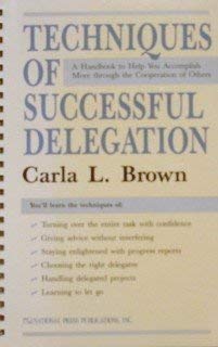 Spiral-bound Techniques of Successful Delegation Book
