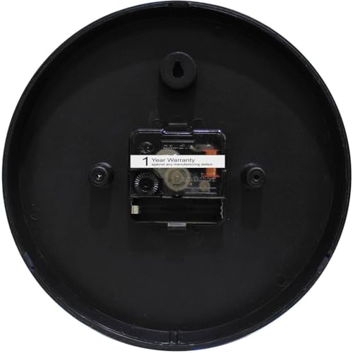 Image of Bosco Modern Non Ticking Silent,Rustic White Wooden Face with Black Frame, 20 CM Table Cum Round Wall Clock for Home, Living Room, Bed Room, Office and Kitchen- BWC-1204