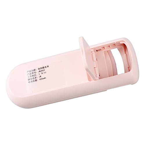 Modelador De Cílios Aquecido Rosa Portátil, Dispositivo De Ondulação Elétrico Para Cílios Femininos