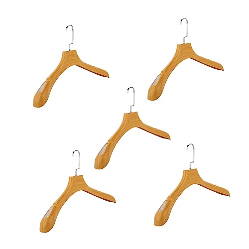 HOOTNEE 5pcs Plastic Suit Hangers Dress Hanger Anti Hangers Non- Suit Hangers Plastic Metal