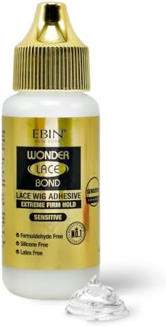 EBIN NEW YORK Wonder Lace Bond Wig Adhesive, Extra Mega Hold - 1.18 fl oz