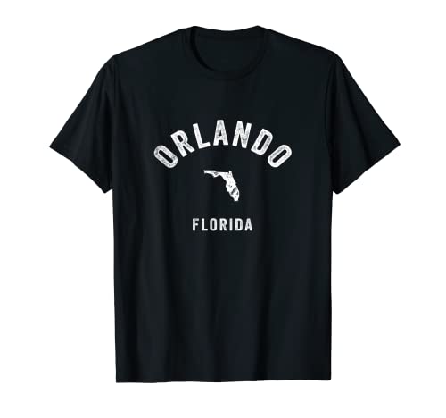Orlando Florida FL Vintage 70s Diseño Deportivo Deportivo Camiseta