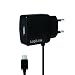 Produktbild LogiLink PA0146 USB Steckdosenadapter mit Micro-USB-Kabel, 1x USB-Port, 10W schwarz