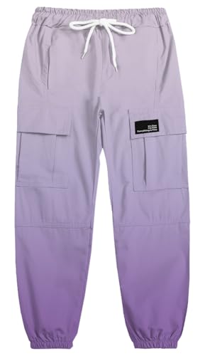 Image of Cromoncent Girls & Womens Camo Print Cargo Pants Outdoor Lightweight Jogger Baggy Pants, 6 Years - XX-Large