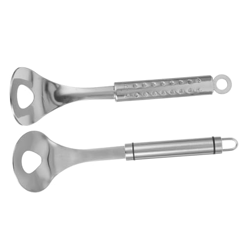 Amosfun 2Pcs Stainless Steel Meatball Maker Tool with Long Handle Meatball Mold for Sized Meatballs Easy to Kitchen Tool for Home Cooking