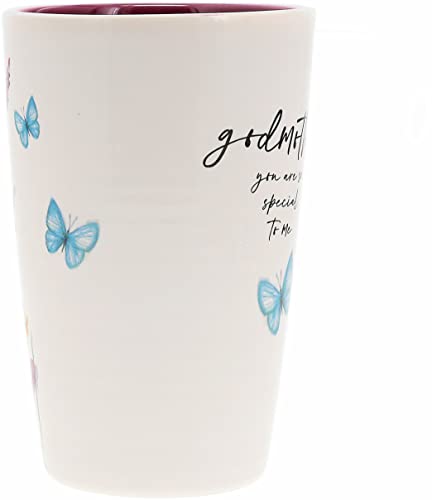 Taza de café de cerámica 17 oz con diseño floral Godmother miniatura 5