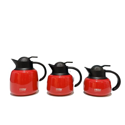 ステンレス魔法瓶 南瓜型 304保温ポット 茶こし付き 保温保冷 大容量 ティーポット 水筒 分離式 新デザイン (ガーネットレッド,1000ml)