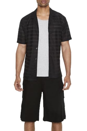 Chemise rayée à col cubain pour rester au frais sans perdre votre style