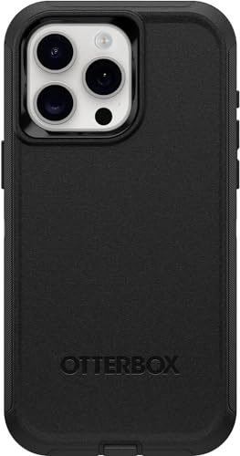 Coque iPhone 15 Pro Max OtterBox Defender robuste et durable noire sans ecran protection ports