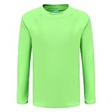 Aisyee Boys One Piece Rash Guard Swimsuits Long Sleeve Swim Shirt Bathing Suits Solid Green Size 8/7