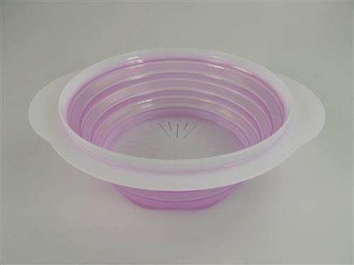 Tupperware Kitchen Utensil Mini Max Purple White Folding Colander Collapsible Colander #TOP4