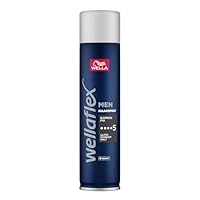 Wellaflex Men Express Fix Haarspray | Ultra Starker Halt | 48 Std. Halt | Vegan | Dermatologisch Getestet | 250ml