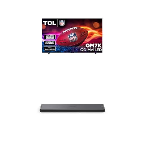 Image of TCL 98-Inch QM7K QLED 4K Smart QD-Mini LED TV with Google TV (98QM7K, 2025 Model) + S45H S Class 2.0 Channel Sound Bar with Dolby Atmos
