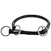 Kerbl 81091 rondleren halsband Roma met stopper, 50 cm, 8 mm, zwart
