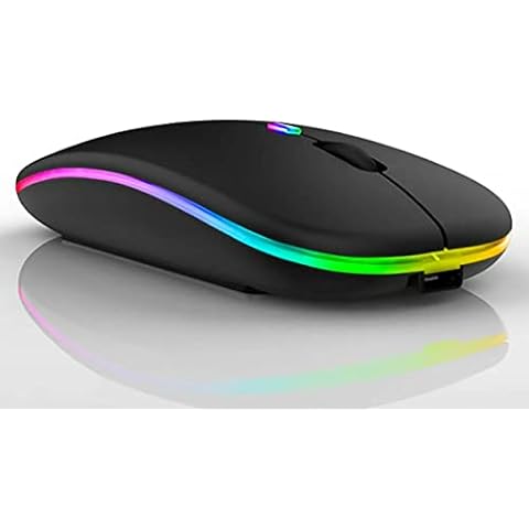 Usful Tech - Wireless Mouse 2.4G Rechargeable Cordless USB Mouse Wireless Optical Computer/Phone/Smart TV's Mouse1600DPI with 3 Adjustable Levels for Windows /Mac/Macbook Pro/Air Cover