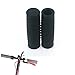 TMOM Une Paire de Poignées Guidon Grip Poignée pour Xiaomi M365 Pro Trottinette électrique 12CM Caoutchouc Anti-Glisse Protection de Levier (Noir)