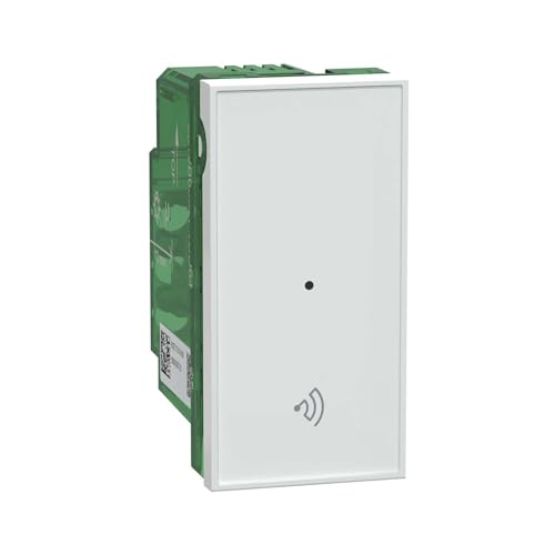 Image of Schneider Electric Wiser 16A Smart Wi-Fi Connected Switch(1M, White), Remote Control via App & Push Button| Glossy Polycarbonate Body| IEC 60669-2-1 Certified | Home Automation & Energy Management