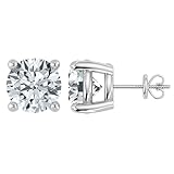 Shop QSE 3 Carat IGI Certified Lab Grown Diamond Stud Earrings for Women 14k White Gold Screwback Jewelry (E-F Color, VS1-VS2 Clarity)