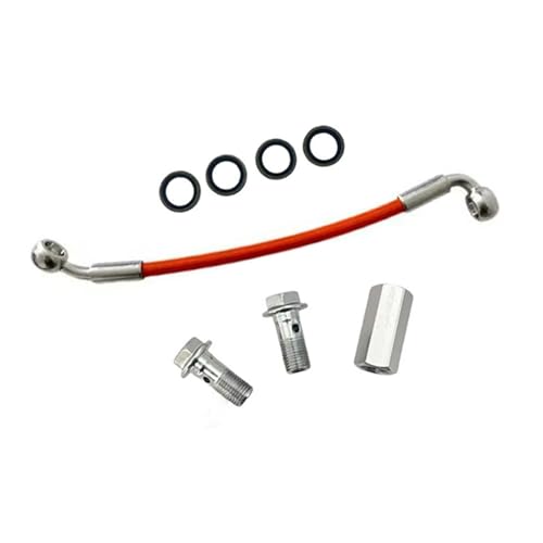 Durite de frein hydraulique moto en acier tressé anti fuite d'huile M10