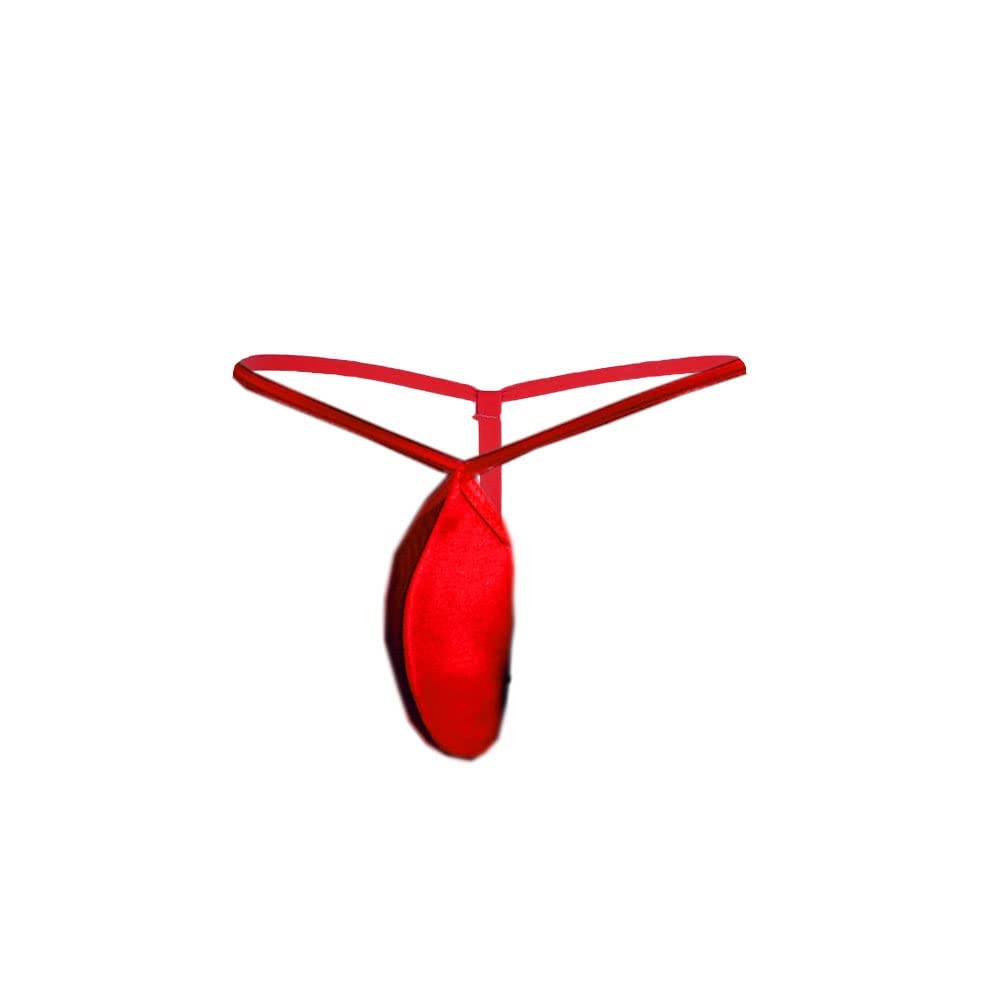 wow zn fashion Thongs for Men g String Open Pouch (RED)-picture-27