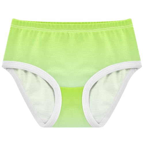 Joisal Lemon Green Light Cyan Gradient Cute Panties Girl Girls Underwear Toddler Cotton Fun Briefs Girls Undies 2t
