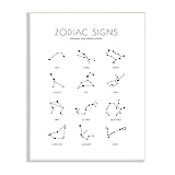 Stupell Industries Zodiac Constellation Chart Star Astrology Modern Minimal Guide