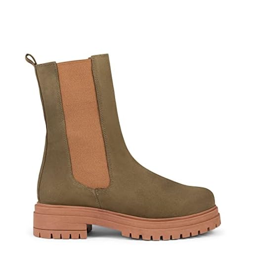 miMaO CAMBRIDGE Botines Chelsea con plataforma track, VERDE, EU 40