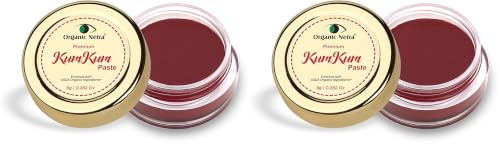 Image of Organic Netra Sindoor /Kumkum Paste | Waterproof Long lasting, Smudge Proof Sindoor | Pure and Natural Deep Maroon Colour, Long lasting | Enriched with Natural and Organic Ingredients -8gm (Pack of 2)