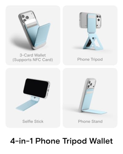 Image of MOFT Snap Phone Tripod Wallet AERA, NFC-Supported Card Holder, iPhone Stand