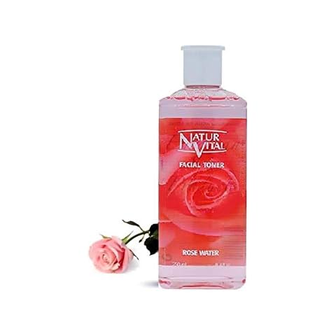 Natur Vital Rose Water Facial Toner - Astringen - Smoothing Skin - Tonico Facial Agua De Rosas - 250 Ml .4 Fl.oz. Cover