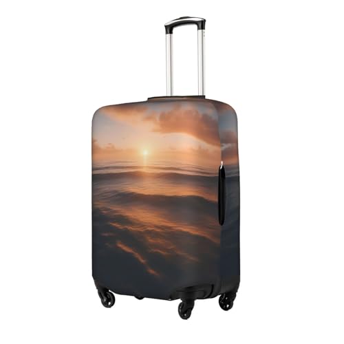 Beautiful Sunrise Ocean 1 Tsa Approved Luggage Cover For 18-32 Inch Suitcases Scratch-Resistant Stretch Luggage Cover2