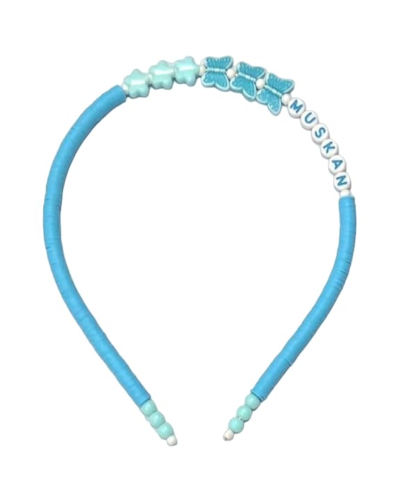 Heddz Blue Customised Hairband For Kids/Girls | Personalized Bead Name Hair Bands For Girls|Hairband For Birthday Girl| Gifts For Kids Birthday (B0CHJLPNKH) Amazon Price History, Amazon Price Tracker